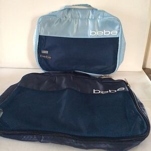 BEBE Set Cosmetic Bags Blue